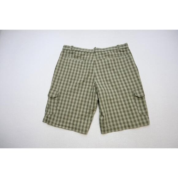 Nike Golf Cargo Shorts Dri Fit Sport Flat Athletic Performance Plaid Mens Sz 38 - Picture 8 of 8